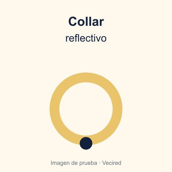 Collar reflectivo ajustable